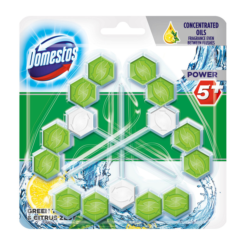 Блок для унітазу DOMESTOS, 3х55г